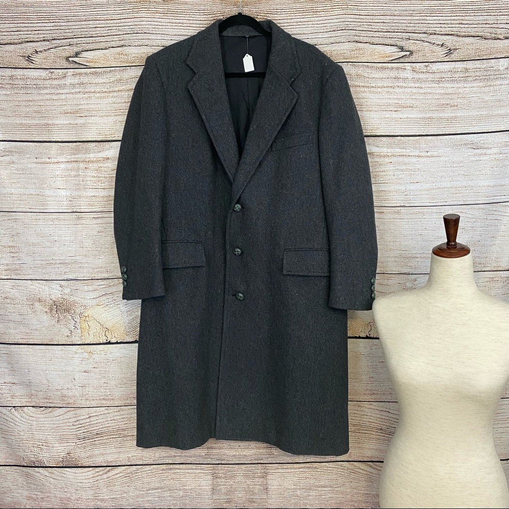 Rare Vintage Jordache Gray Wool Overcoat